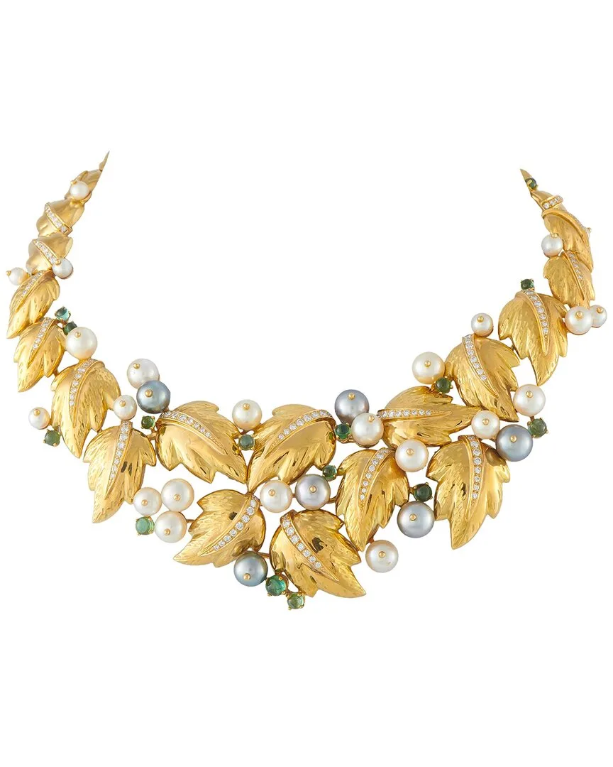 18K 2.20 ct. tw. Diamond & Gemstone Necklace (authentic Pre-Loved) by Chaumet