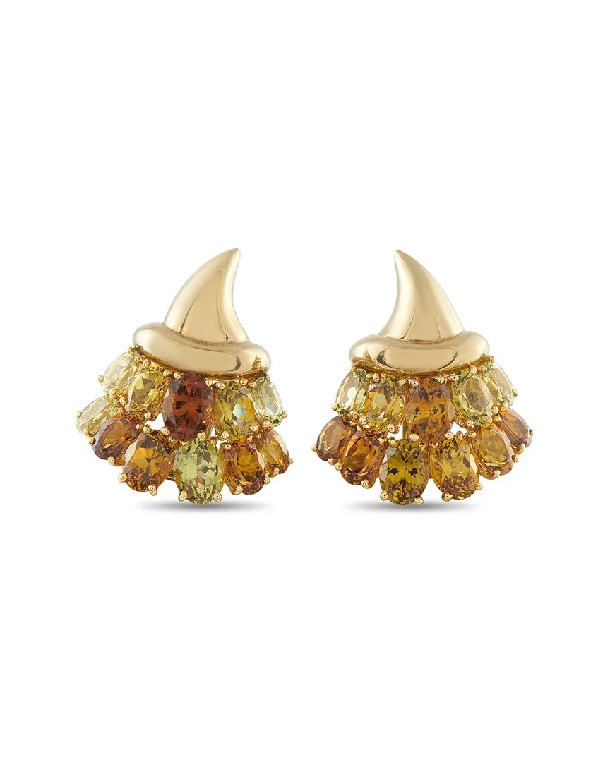 18K Garnet Clip-On Earring (authentic Pre-Loved) by Verdura
