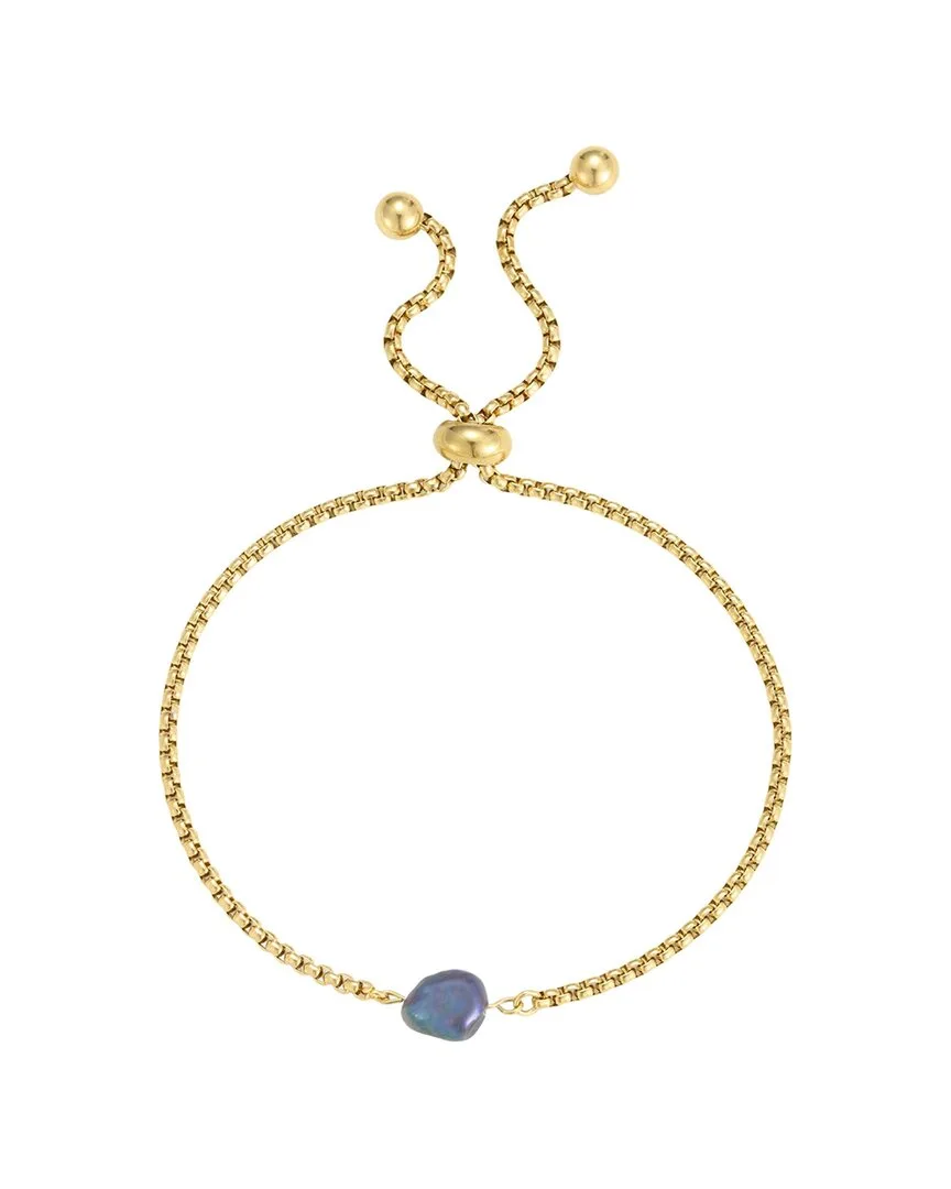 18K Plated Stainless Steel 6-7Mm Pearl Bracelet by Adornia