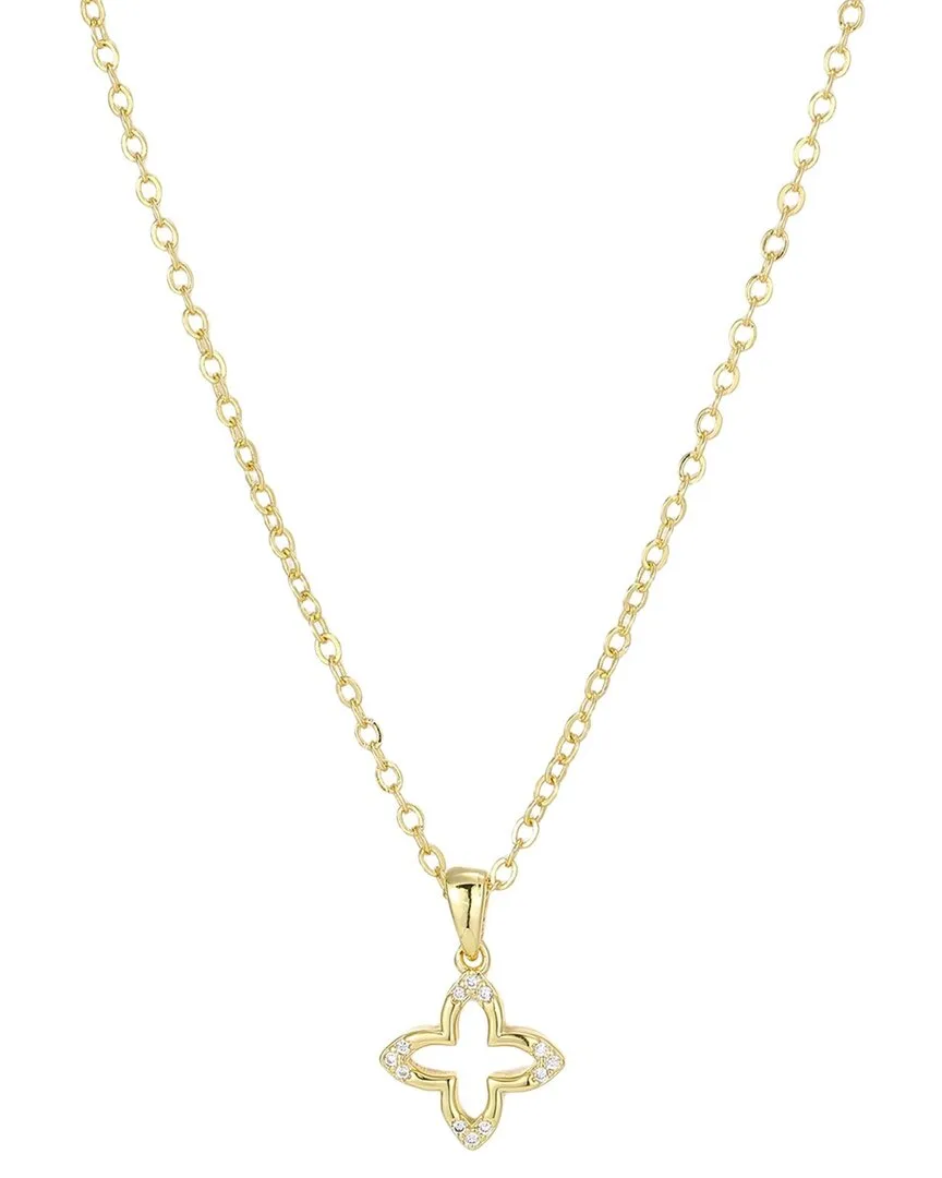 14K Plated Cz Necklace by Adornia