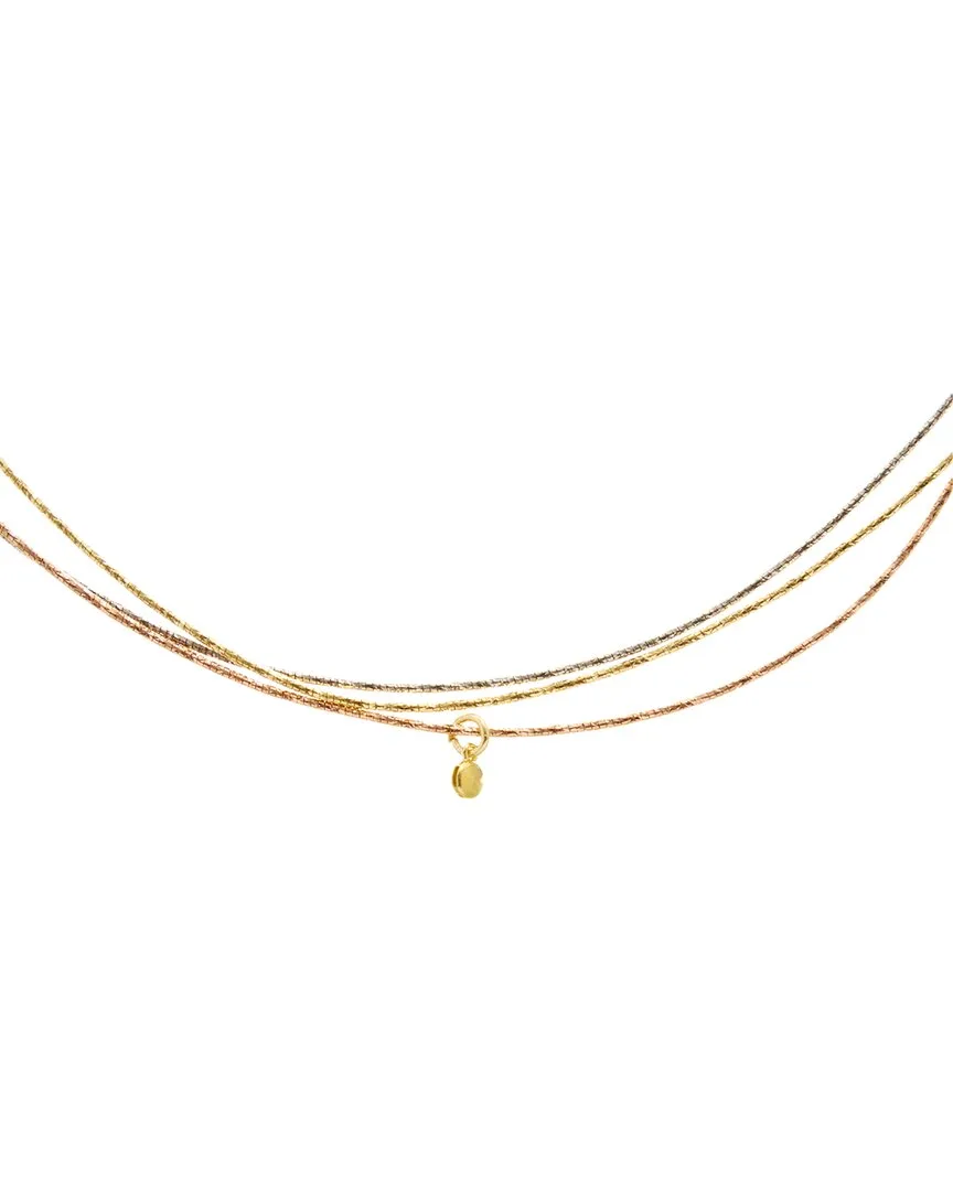 18K Over Silver 0.03 ct. tw. Lab-Grown Diamond Necklace by Meshmerise