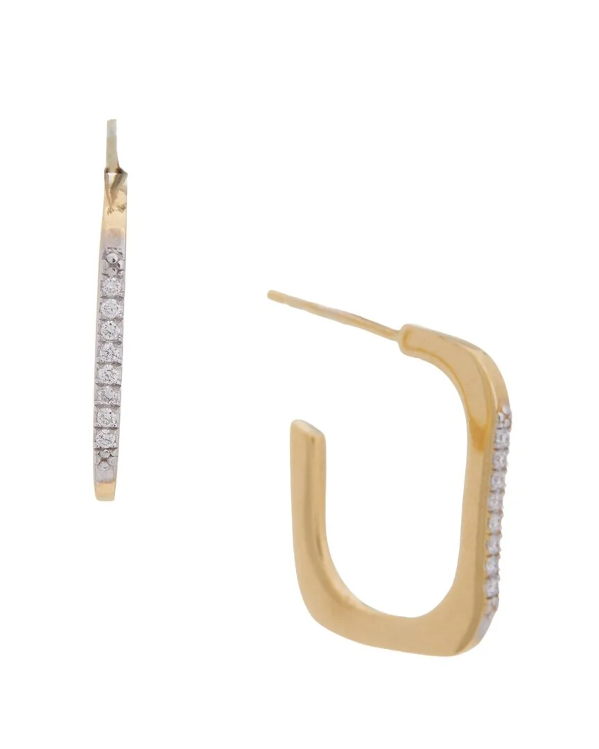 18K Over Silver 0.08 ct. tw. Lab-Grown Diamond Earring by Meshmerise