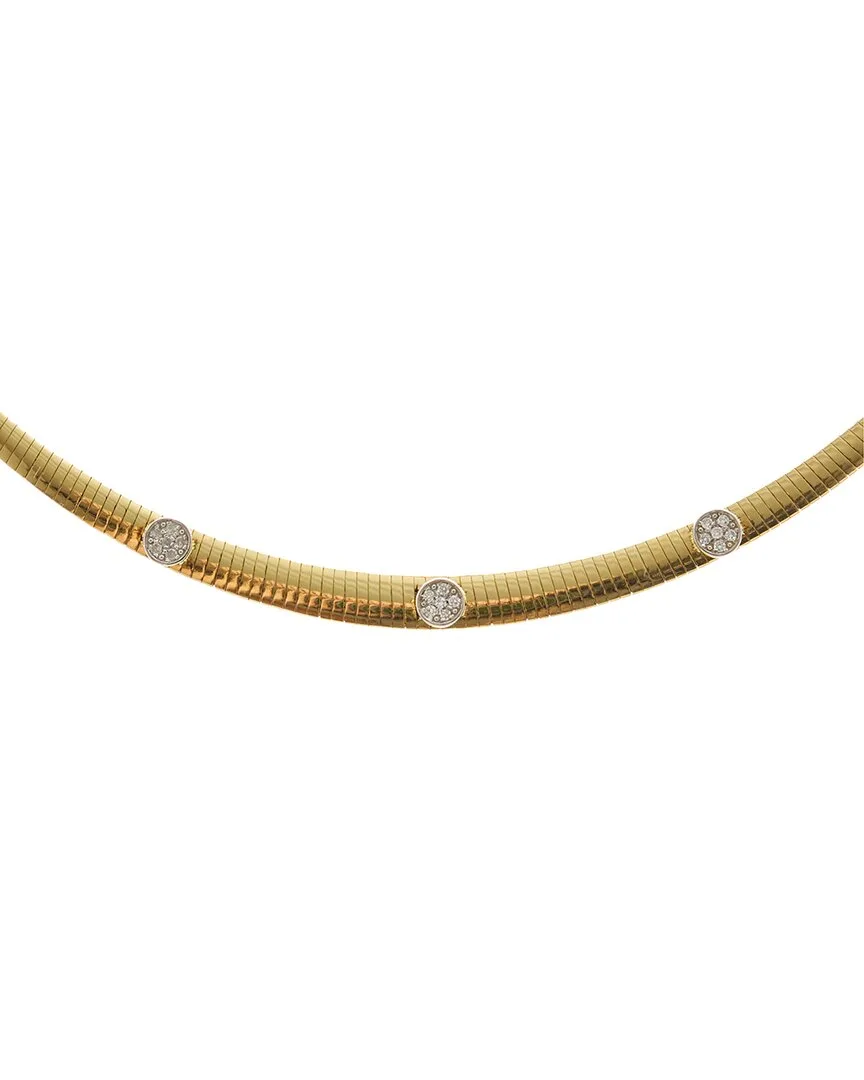 18K Over Silver 0.25 ct. tw. Lab-Grown Diamond Necklace by Meshmerise