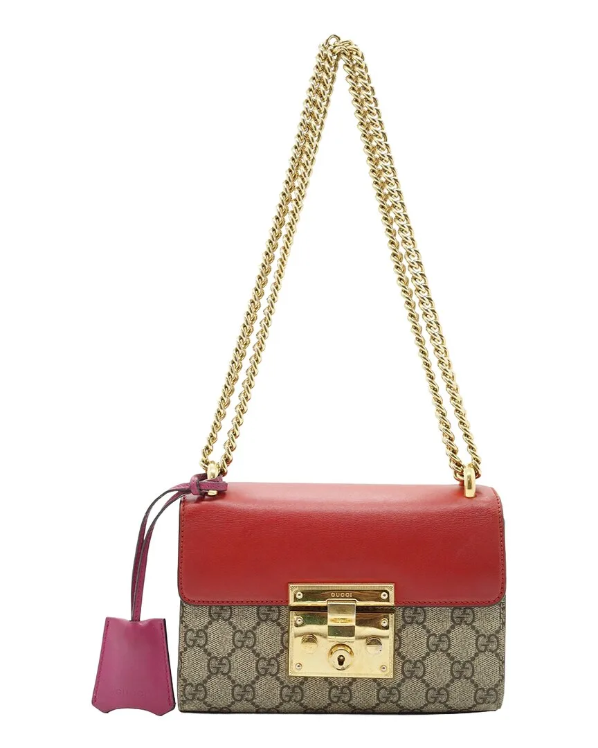 Pink Cotton Padlock Shoulder Bag (authentic Pre-Loved)