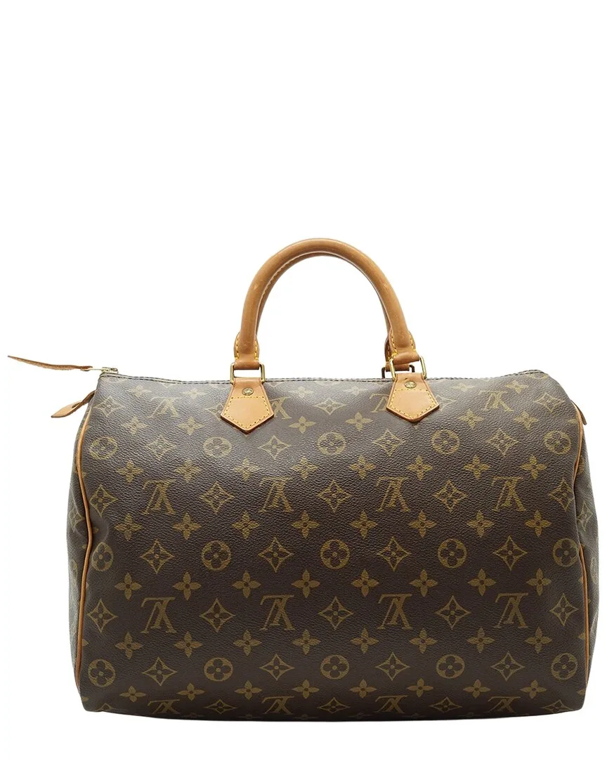 Brown Cotton Speedy (authentic Pre-Loved) by Louis Vuitton