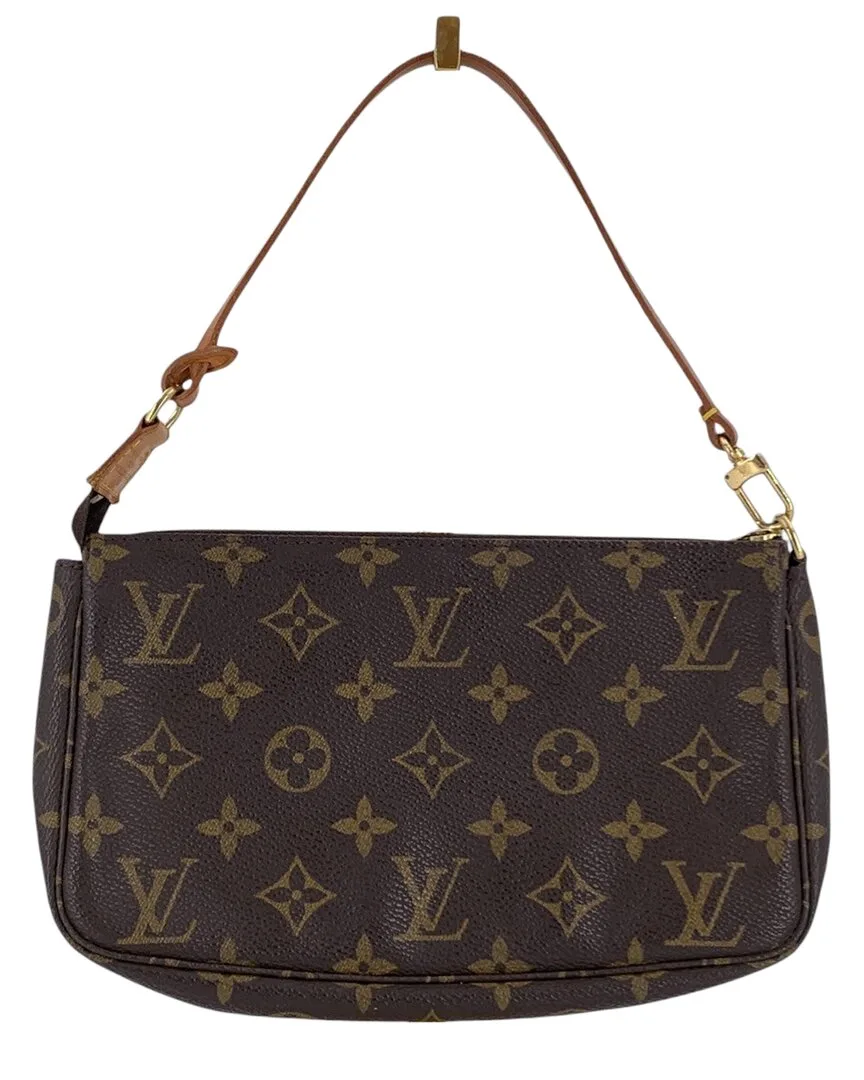 Brown Cotton Pochette Accessoires (authentic Pre-Loved)