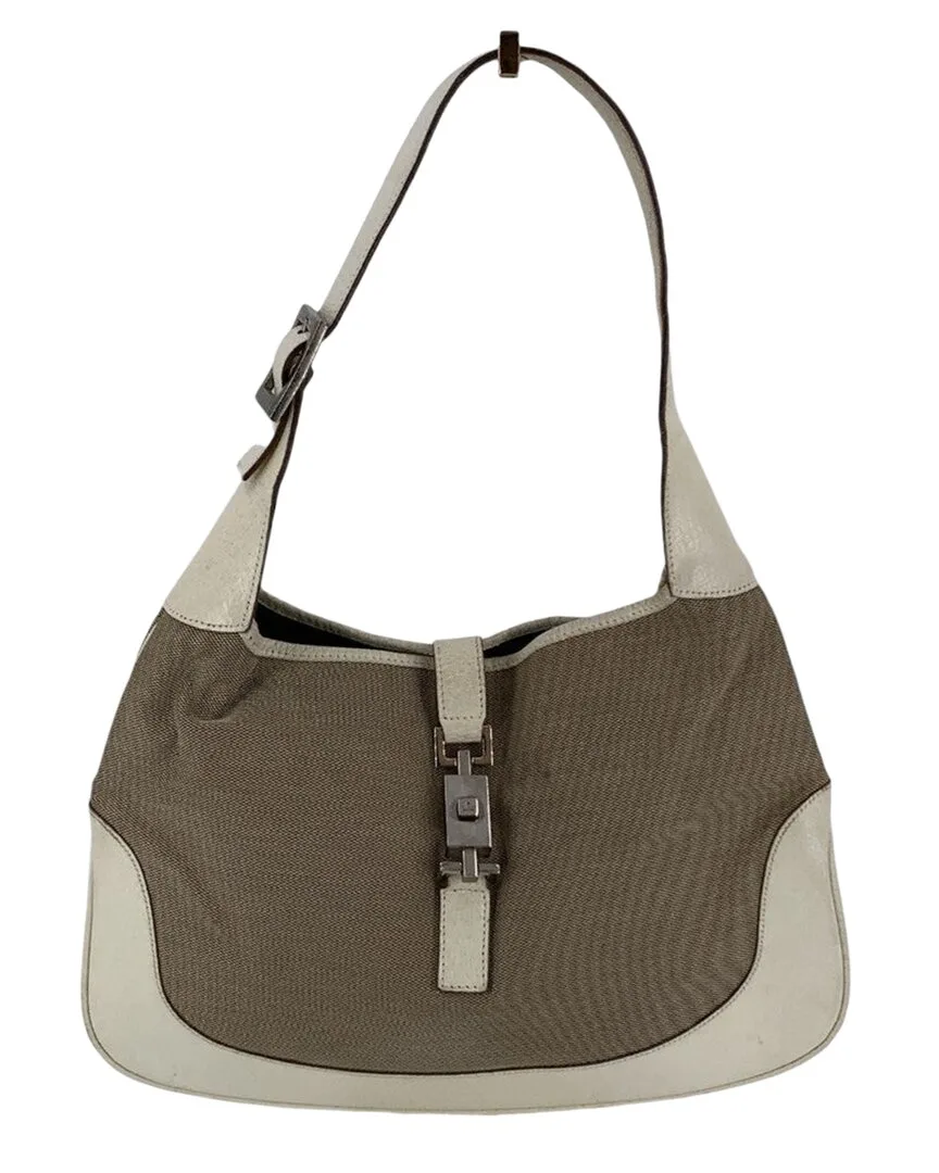 Grey Cotton Jackie Hobo (authentic Pre-Loved) by Gucci
