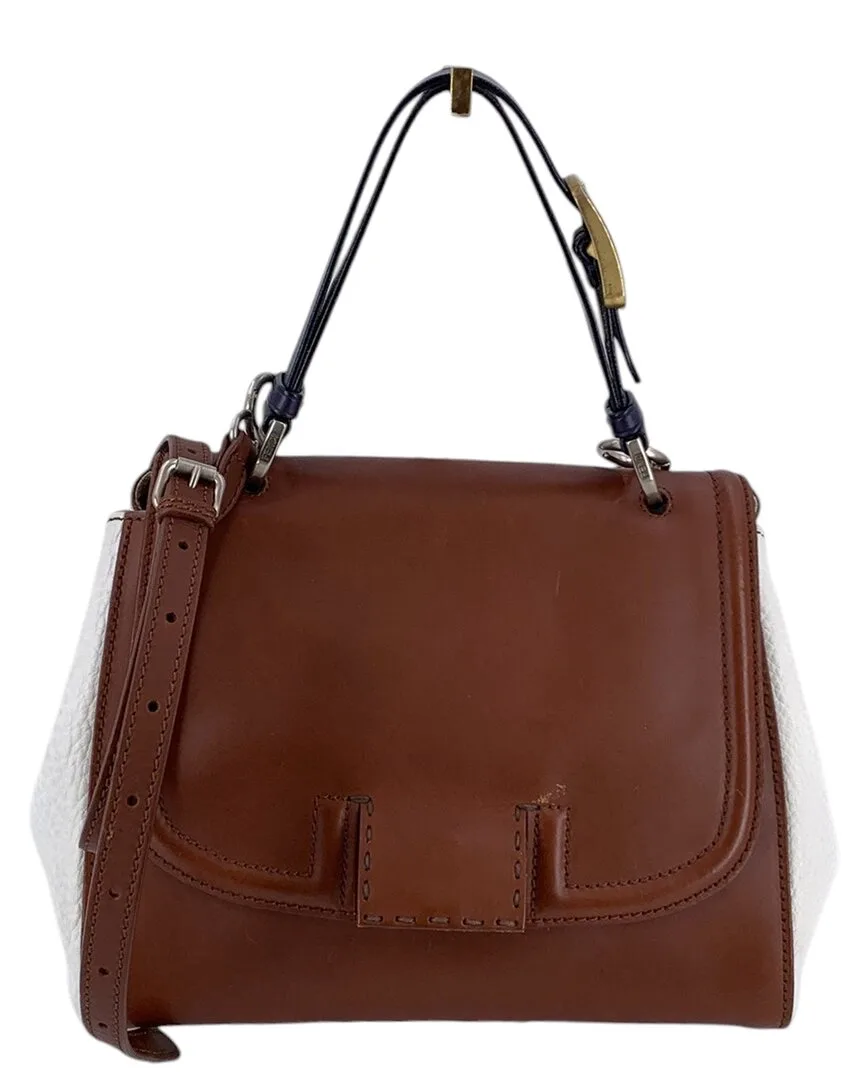 Brown Leather Silvana Shoulder Bag (authentic Pre-Loved) by FENDI
