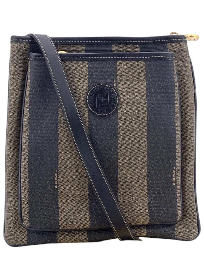 Black Pequin Canvas Handbag (authentic Pre-Loved) by FENDI