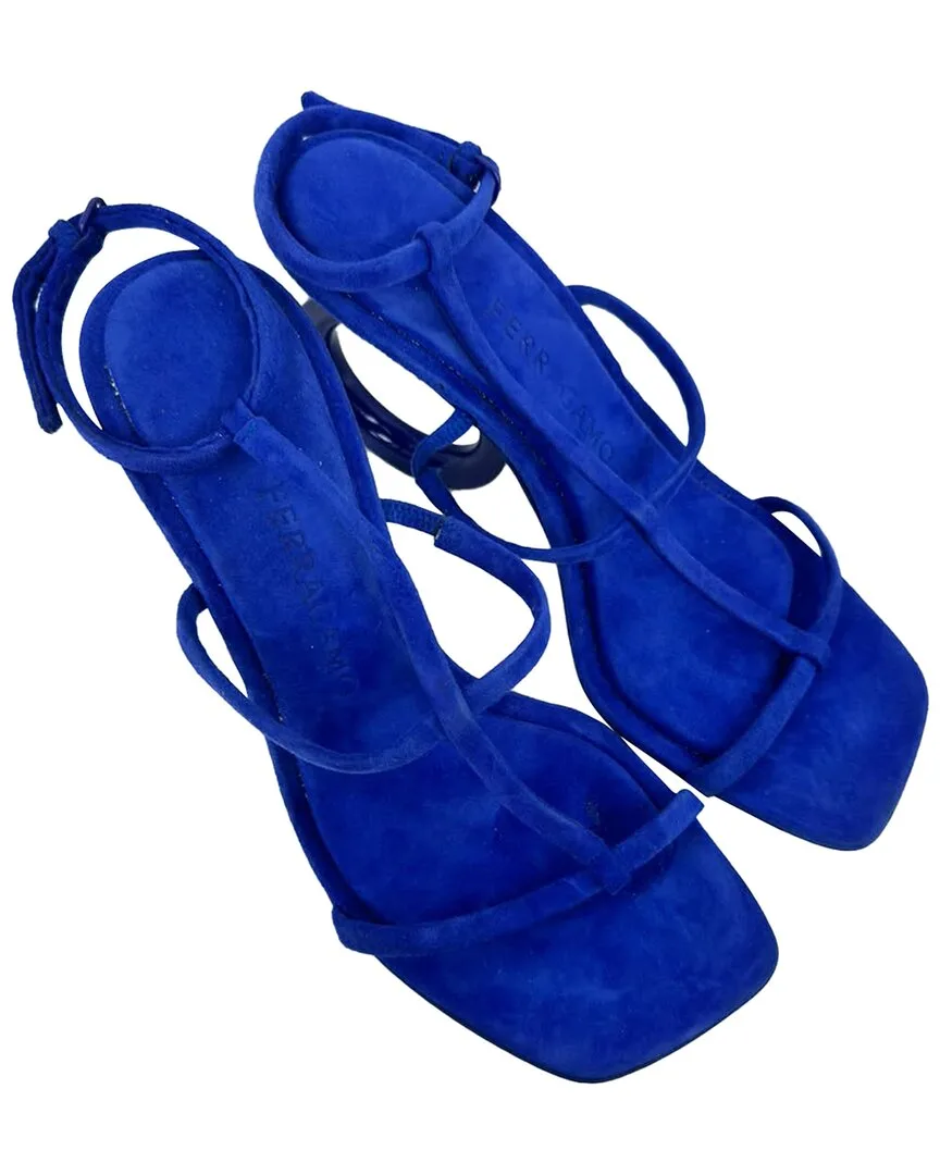 Goat Suede Elina Sandal (authentic Pre-Loved) by Ferragamo