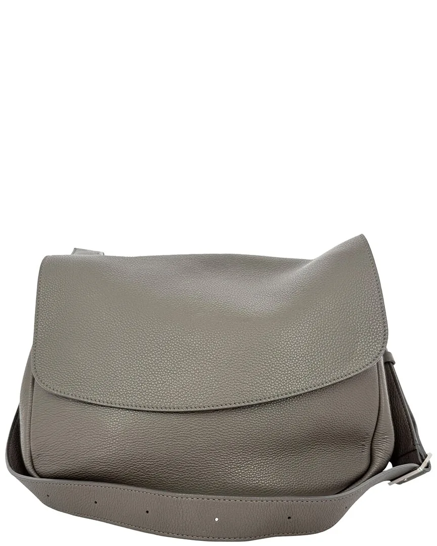 Olive Leather Small Mail Bag (authentic Pre-Loved) by The Row