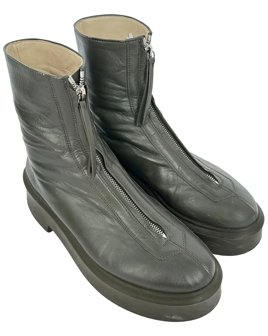 Leather Zipped Boot (authentic Pre-Loved) by The Row