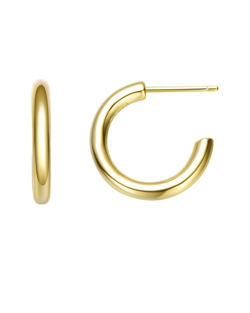 14K Plated Hoops by Rachel Glauber