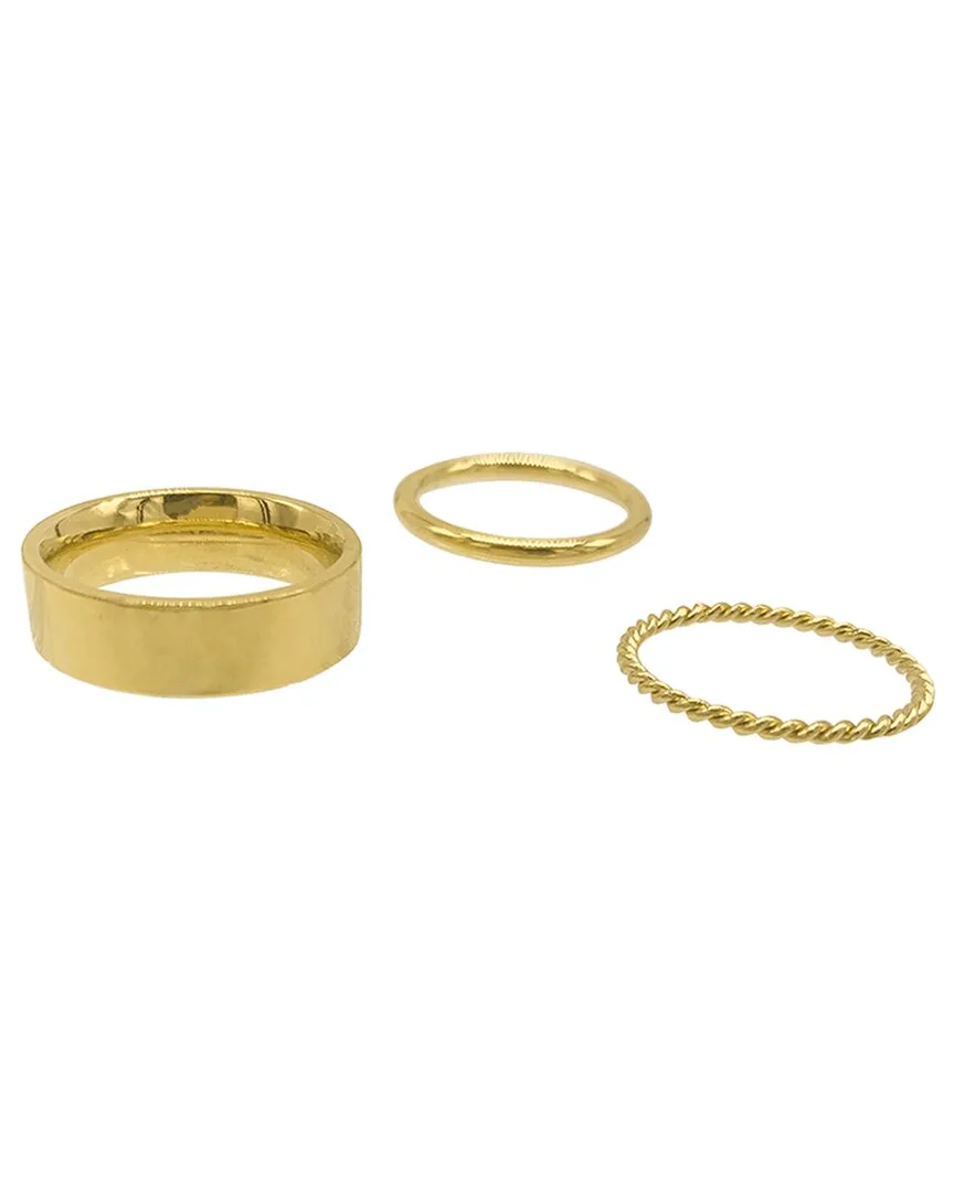 14K Plated Stacking Ring by Adornia