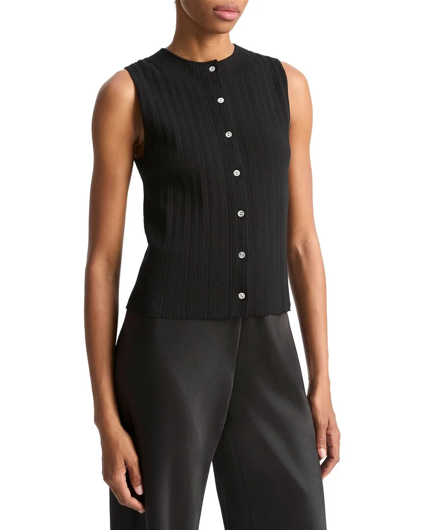 Button Sweater Shell by Vince