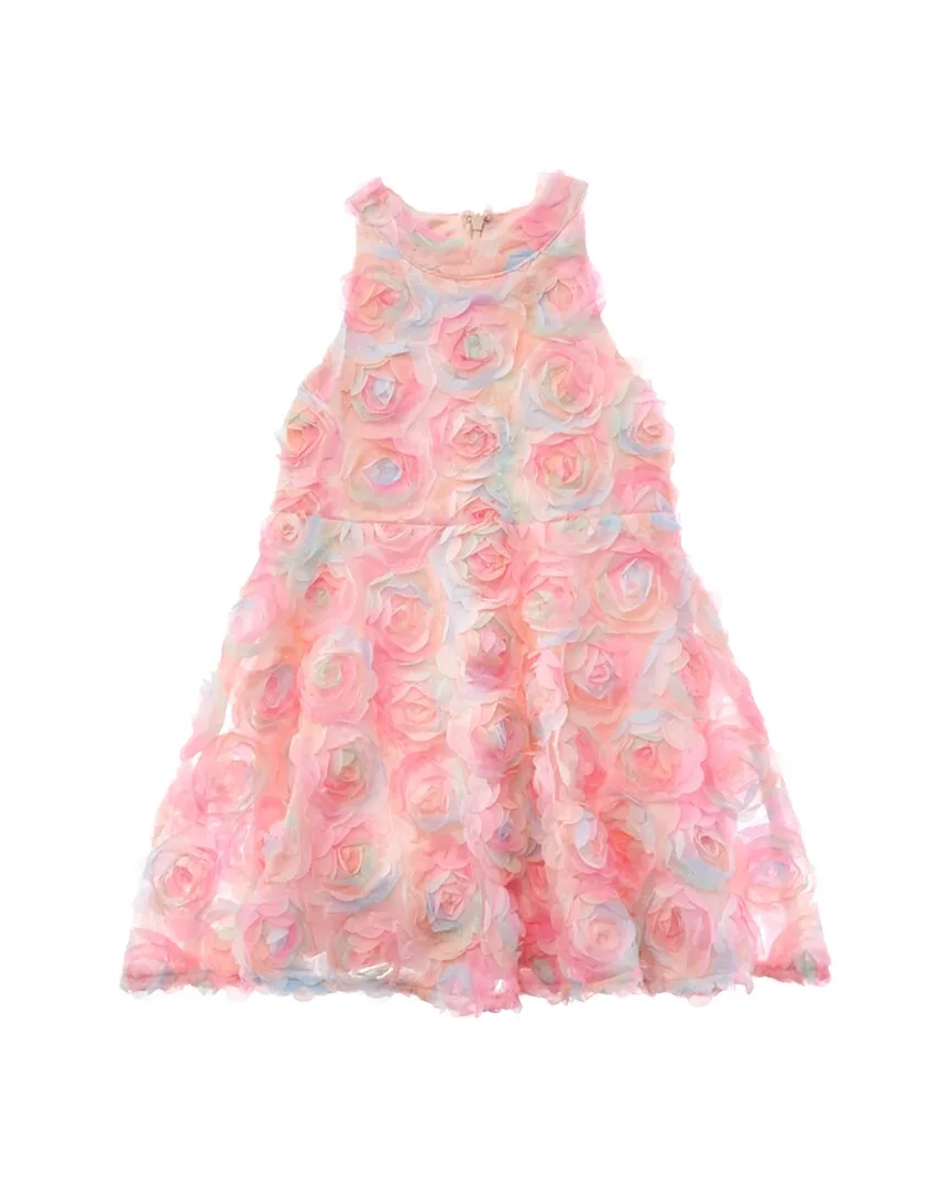 Rainbow Florette Mini Dress by Bardot