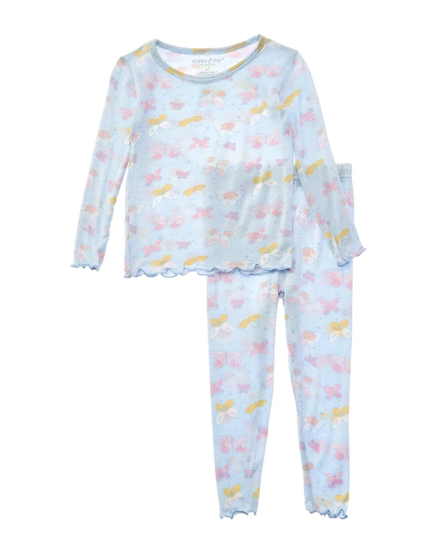 2Pc Zen Bamboo Snug Fit Pajama Set by Poppy & Clay