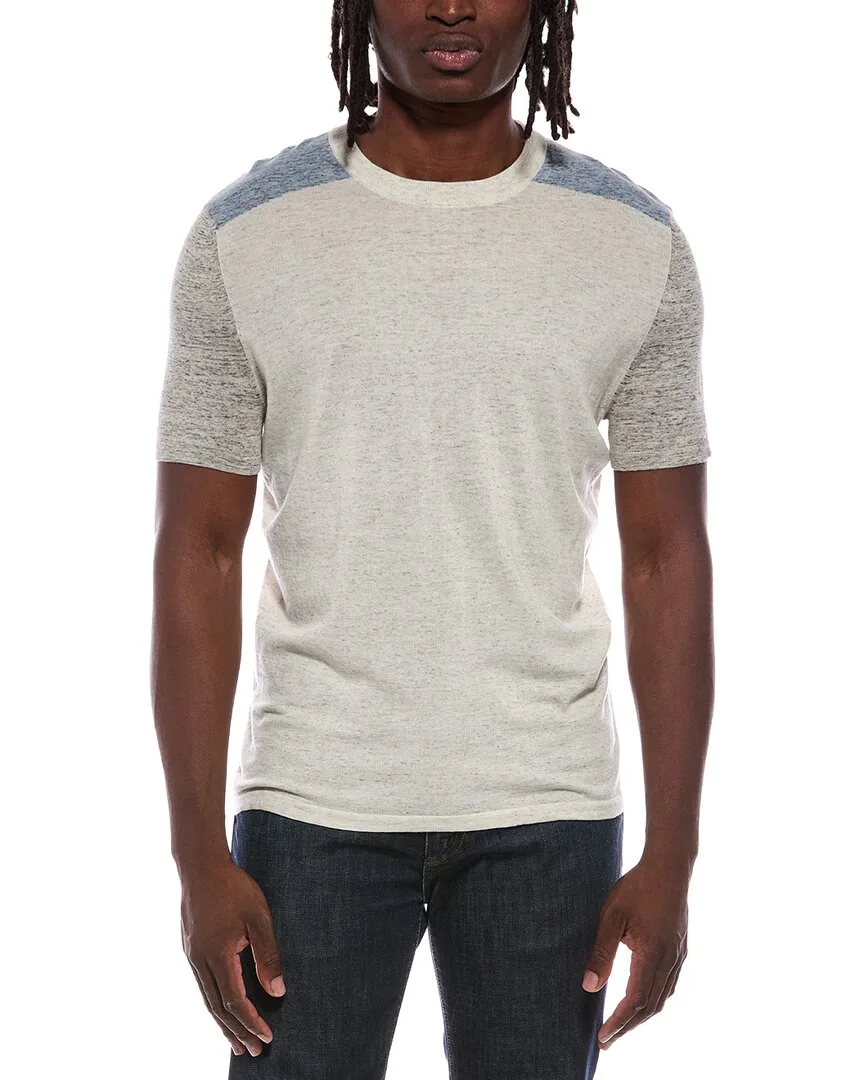 Colorblock Crewneck T-Shirt by Autumn Cashmere