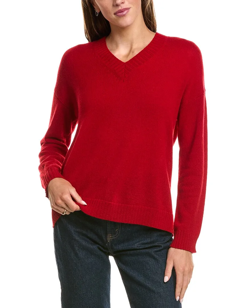 Basic V-Neck 100% Cashmere Sweater