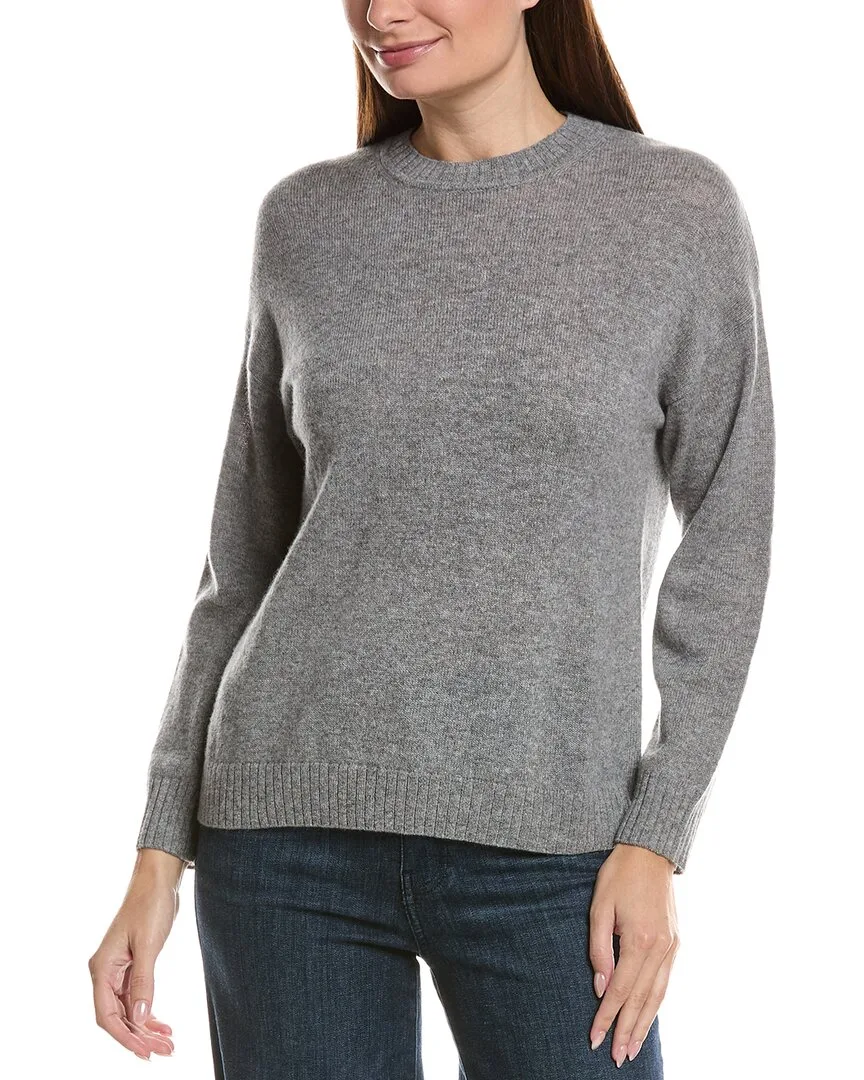 Basic Crewneck 100% Cashmere Sweater by Hannah Rose