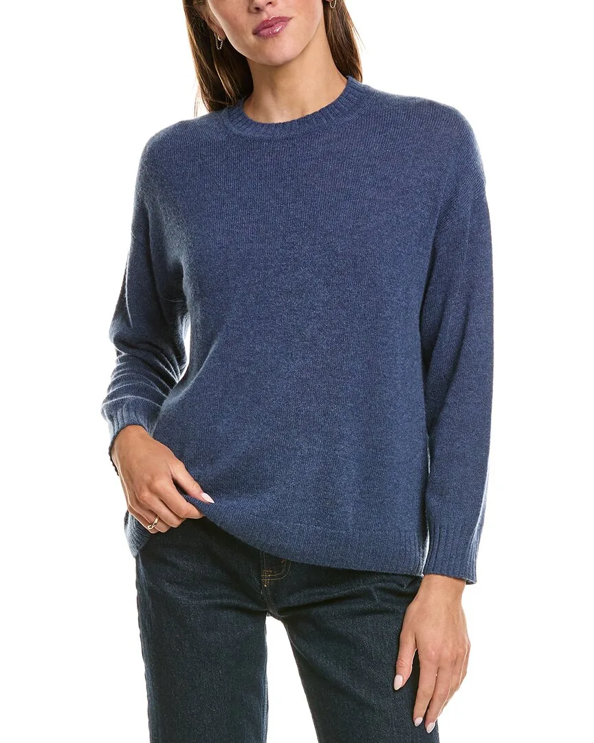 Basic 100% Cashmere Crewneck Sweater by Hannah Rose