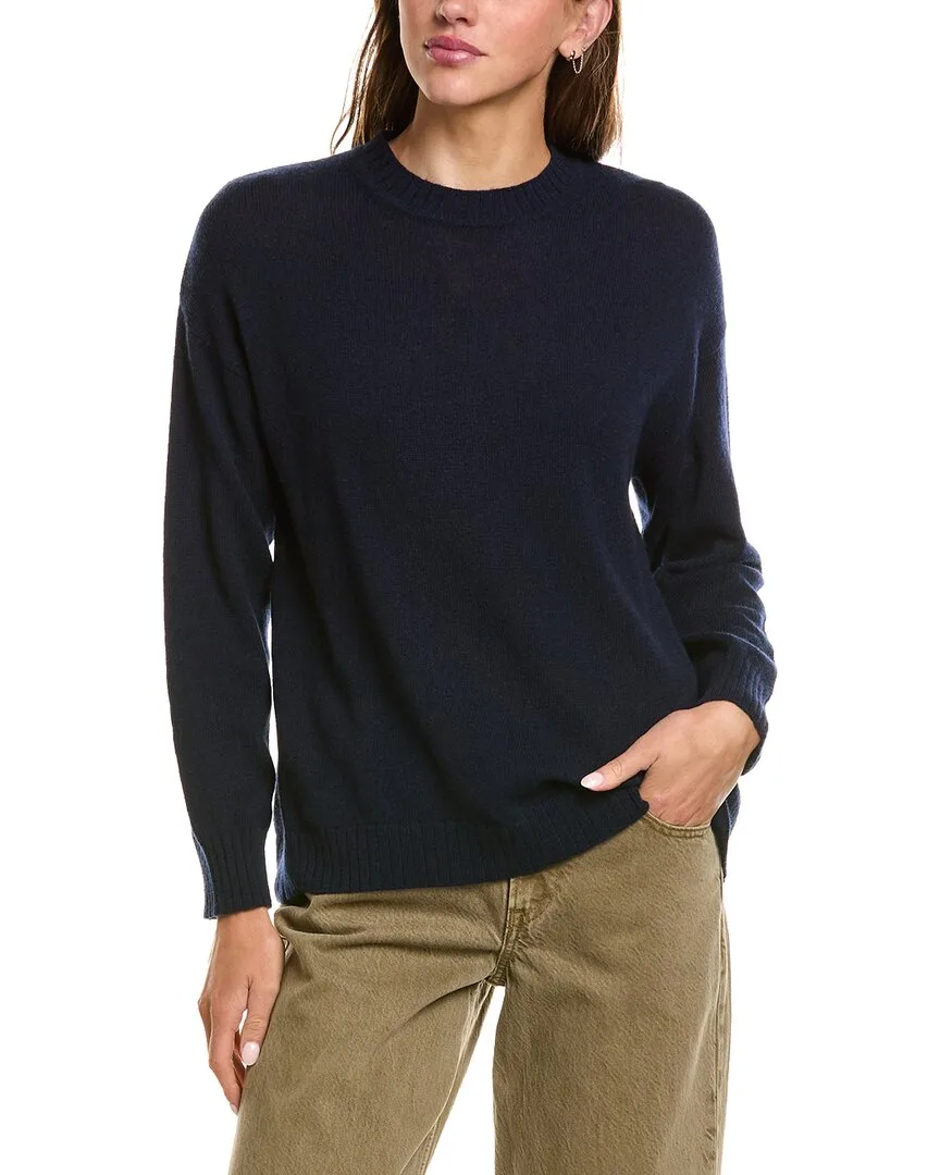 Basic 100% Cashmere Crewneck Sweater by Hannah Rose