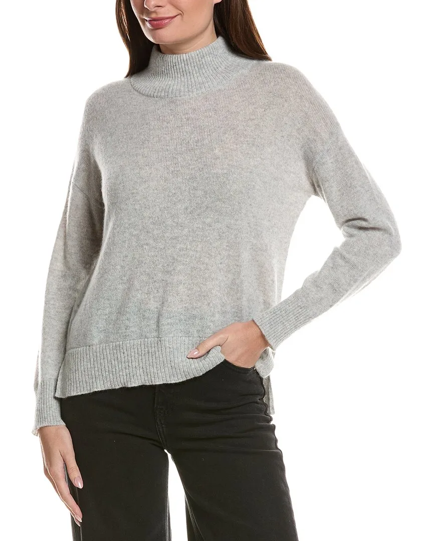 Basic Mock Neck 100% Cashmere Sweater