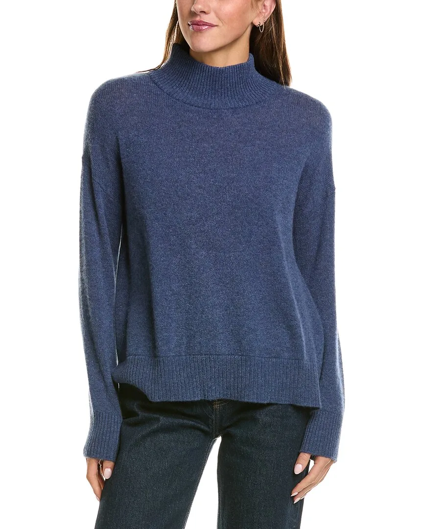 Basic 100% Cashmere Mock Neck Sweater by Hannah Rose