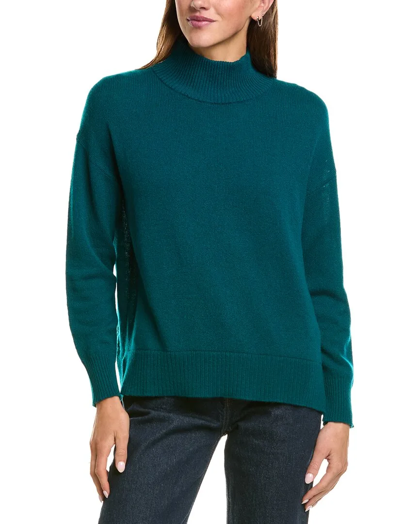 Basic Mock Neck 100% Cashmere Sweater by Hannah Rose