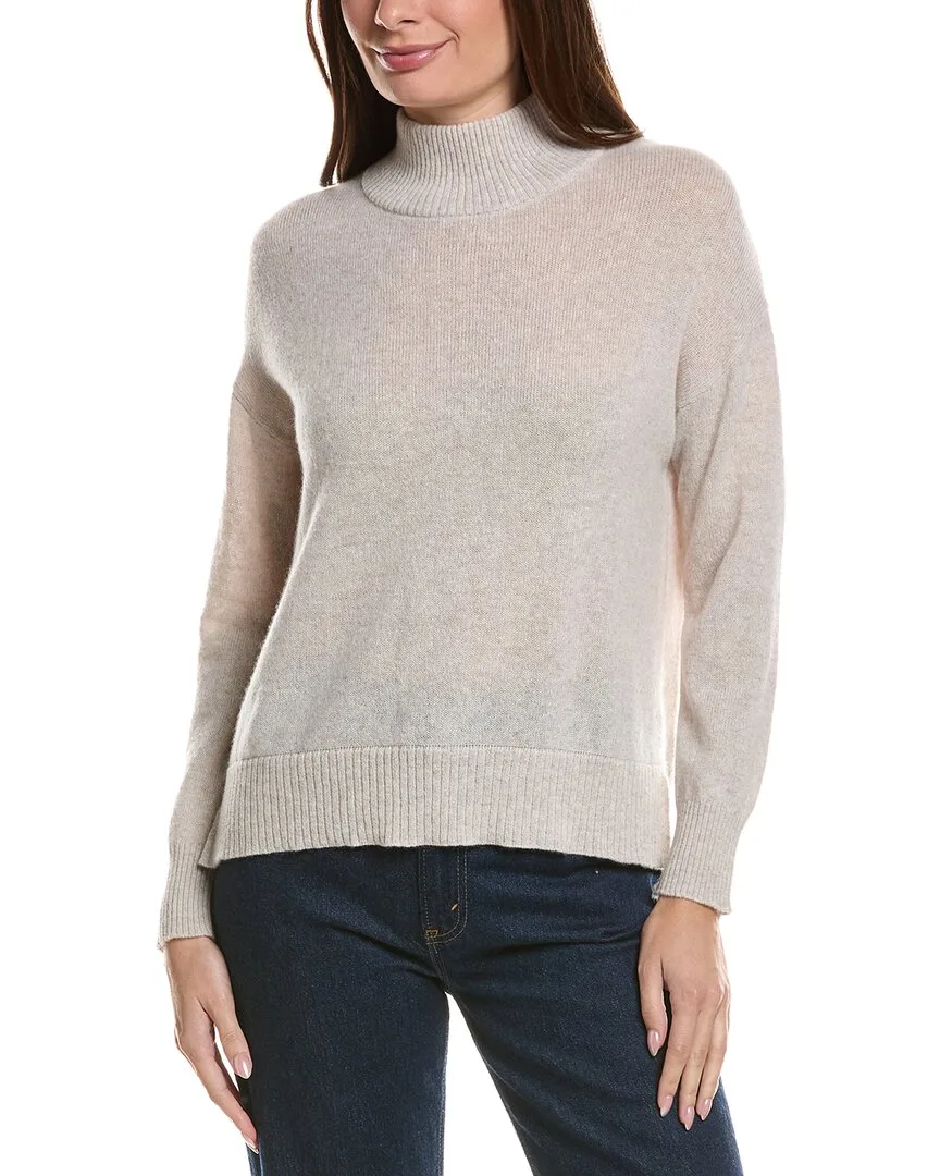 Basic Mock Neck 100% Cashmere Sweater by Hannah Rose