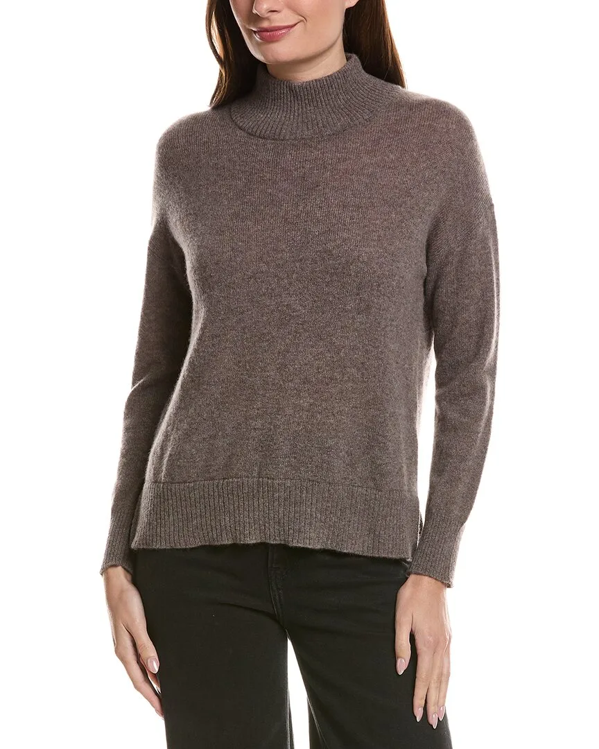 Basic Mock Neck 100% Cashmere Sweater by Hannah Rose