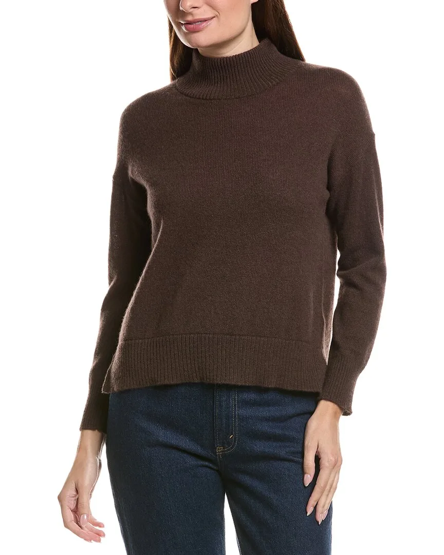 Basic Mock Neck 100% Cashmere Sweater by Hannah Rose