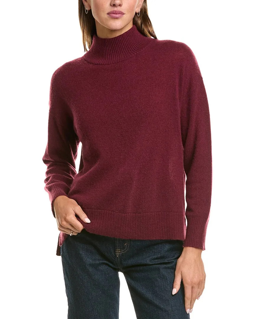Basic 100% Cashmere Mock Neck Sweater by Hannah Rose