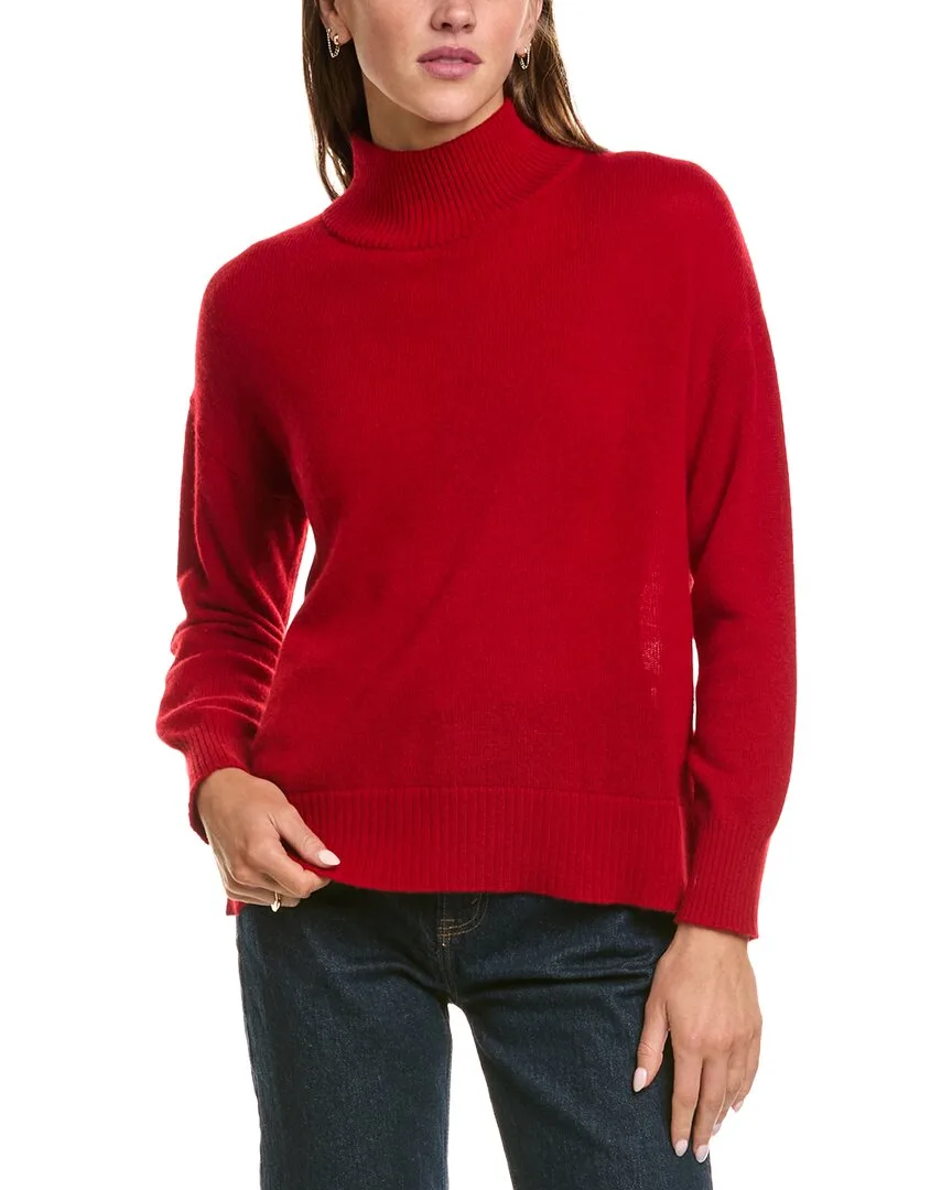 Basic Mock Neck 100% Cashmere Sweater by Hannah Rose