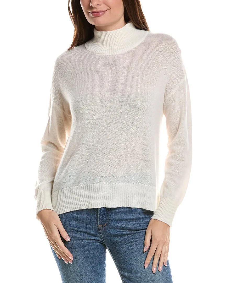 Basic Mock Neck 100% Cashmere Sweater by Hannah Rose