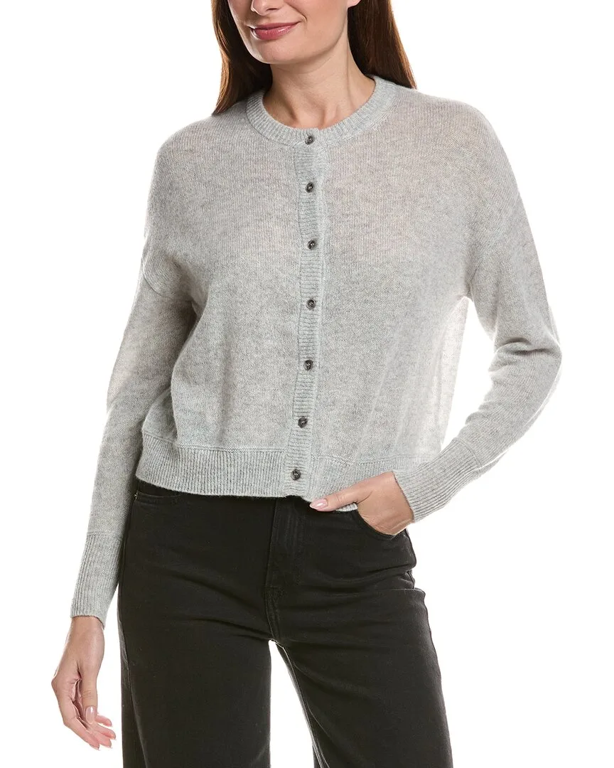 Drop-Shoulder 100% Cashmere Cardigan by Hannah Rose