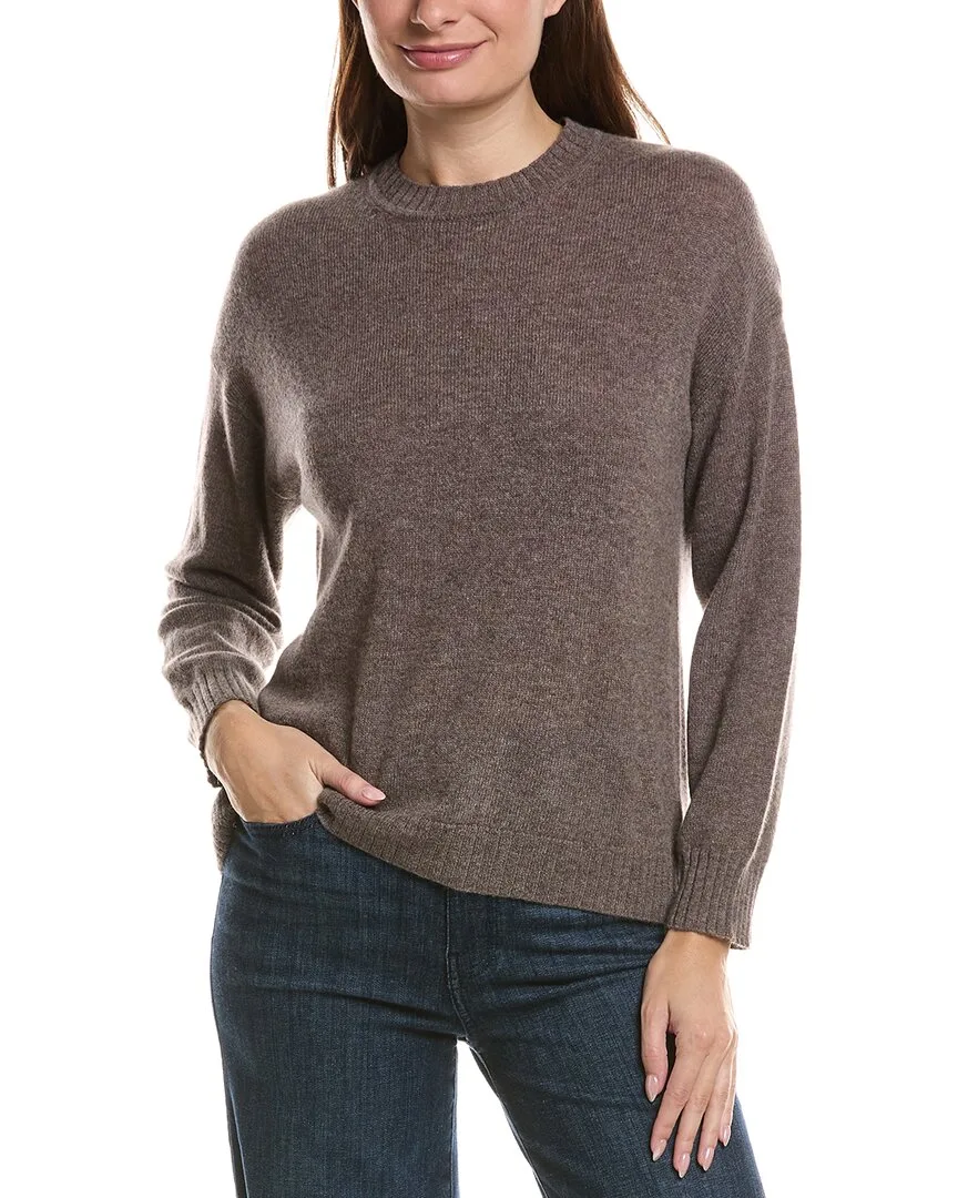 Basic Crewneck 100% Cashmere Sweater by Hannah Rose