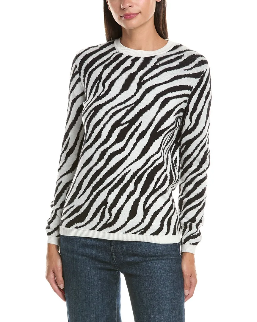 Cashmere-Blend Leopard Sweater