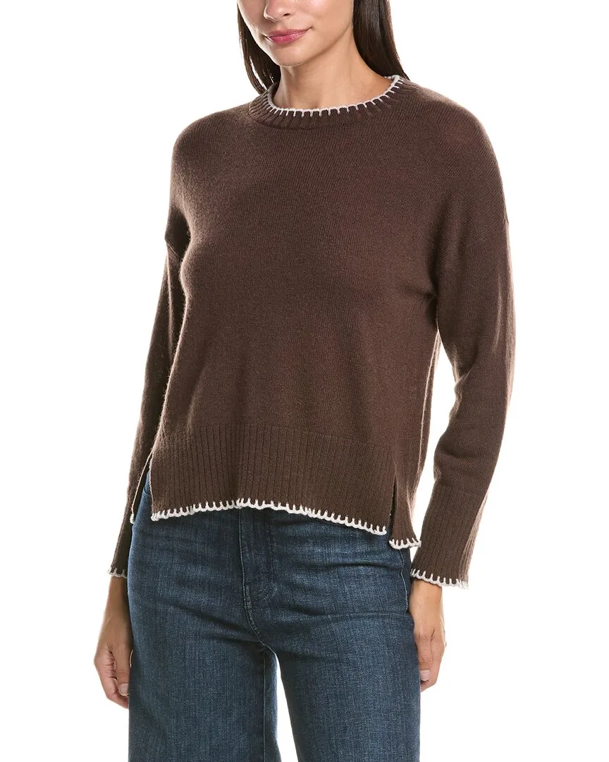 100% Cashmere Whipstitch Sweater
