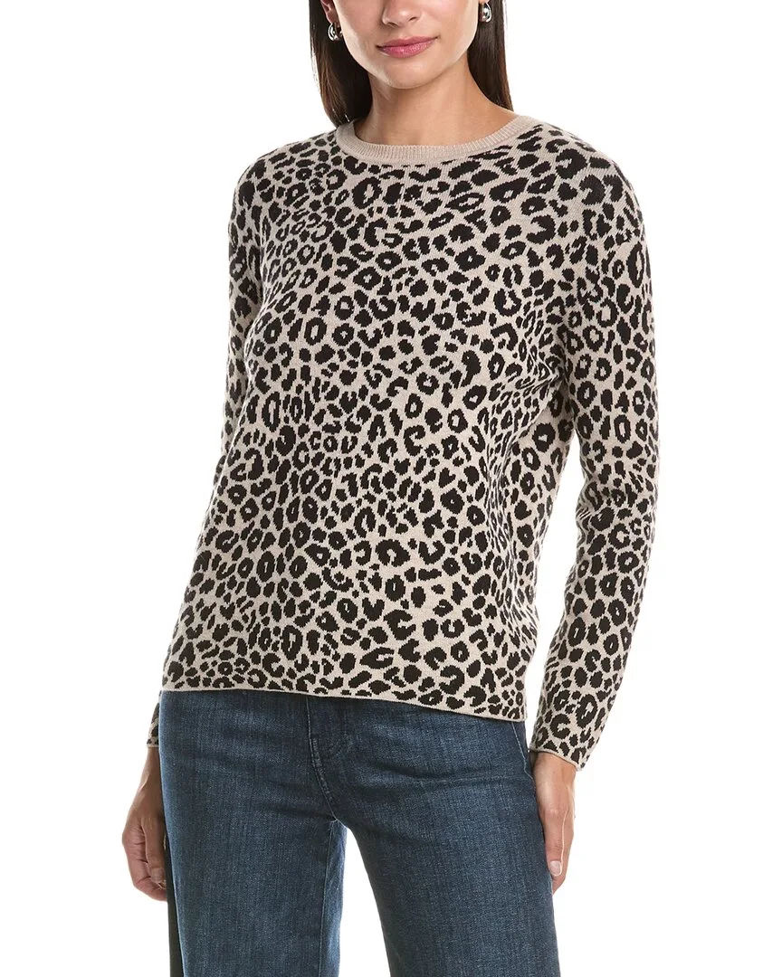 Cashmere-Blend Zebra Sweater by Hannah Rose