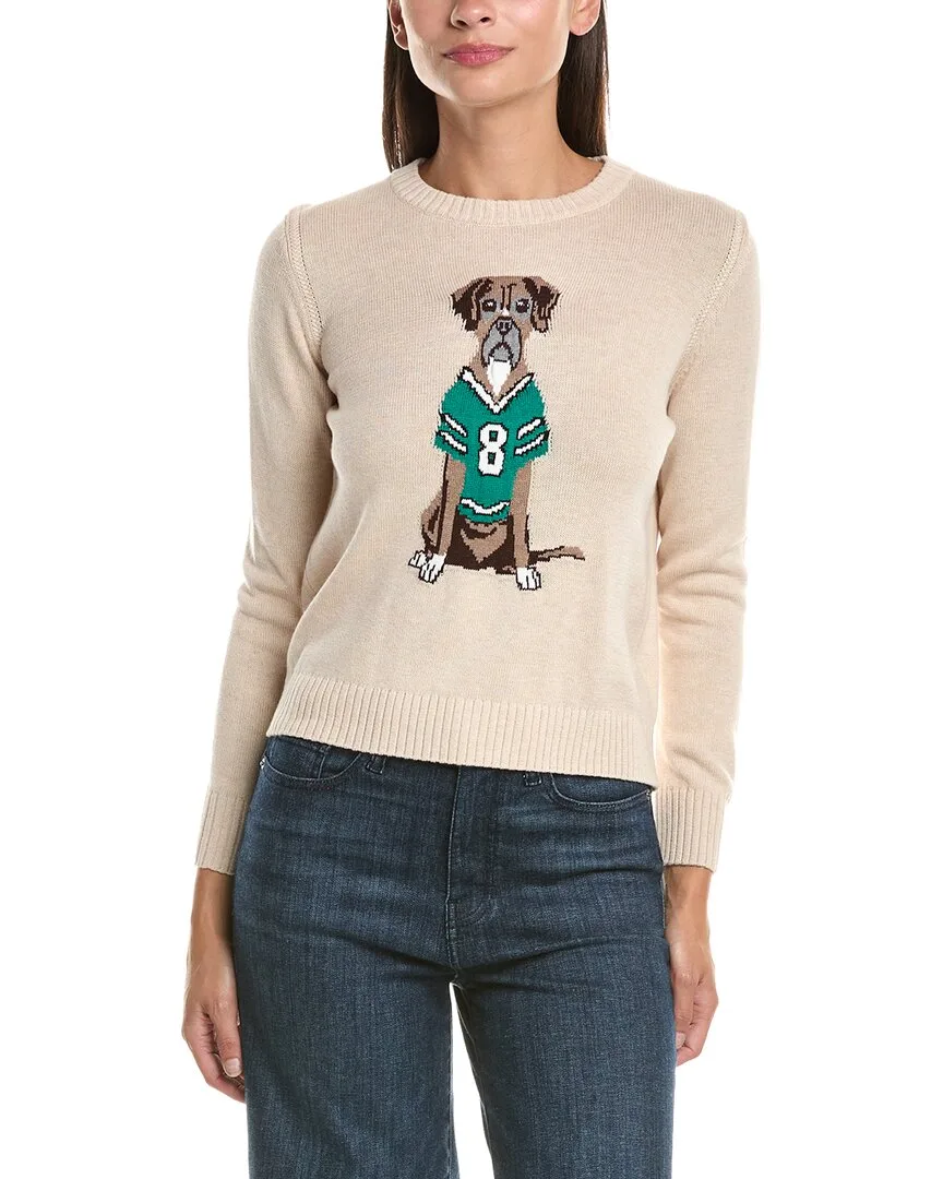 Most Valuable Player Cashmere-Blend Sweater by Hannah Rose