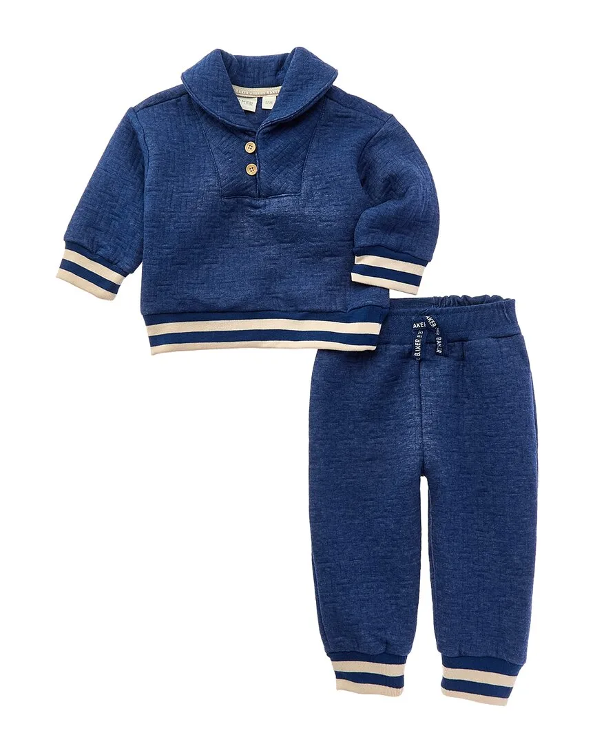 2Pc Quilted Brushed French Terry Set by Ted Baker