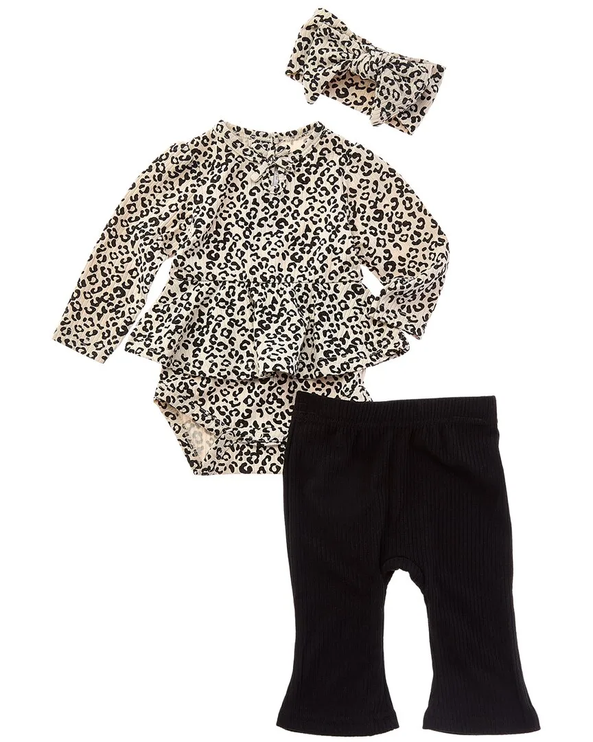 3Pc Brushed Rib Pant Set by Rachel Zoe