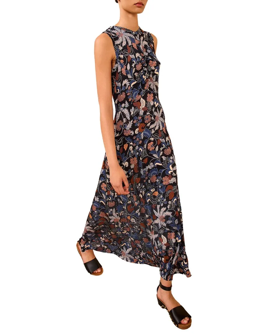 Lina Ruched Midi Dress by Ulla Johnson