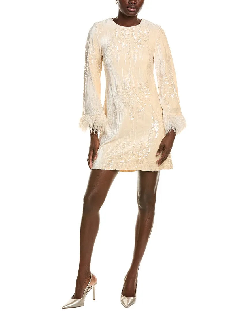 Julia Jordan Velvet Sequin Mini Dress by Jordan