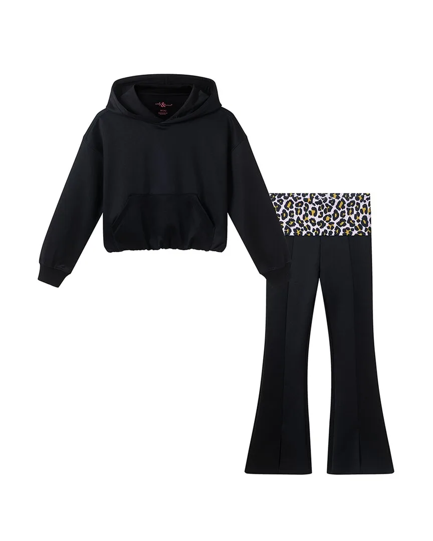 Ponte Bubble Hoodie Set by Andy & Evan