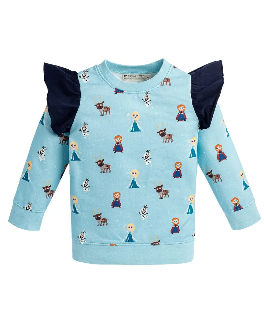 Monica + Andy Double Ruffle Sweatshirt by Monica  Andy