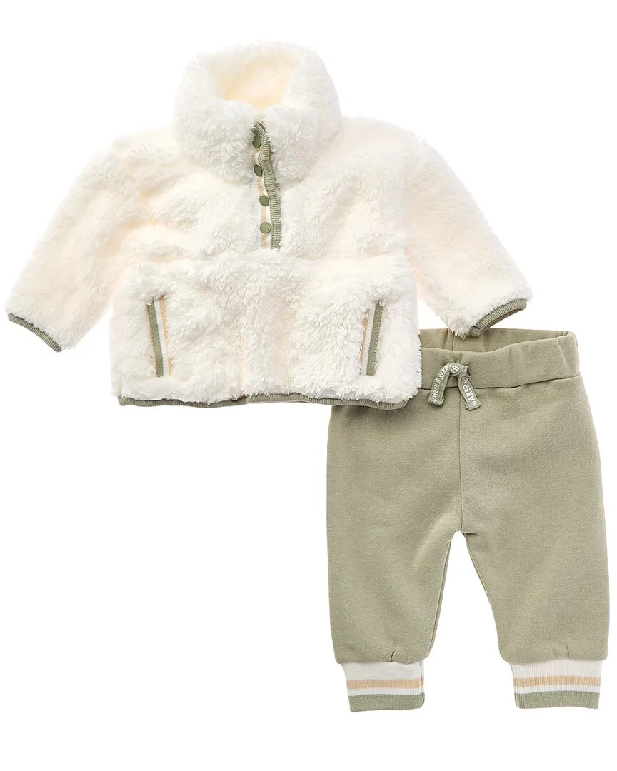 2Pc Sherpa Jacket & Fleece Pant Set by Ted Baker