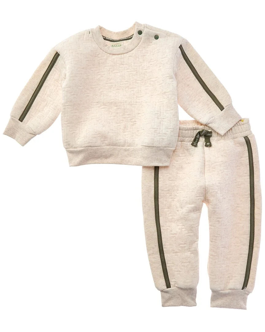 2Pc Quilted Brushed French Terry Pant Set by Ted Baker