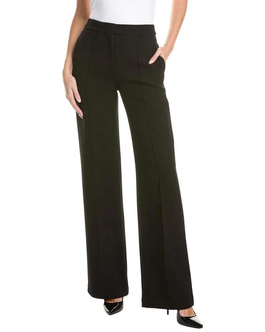 Pintuck Wide Leg Wool Trouser by Adam Lippes